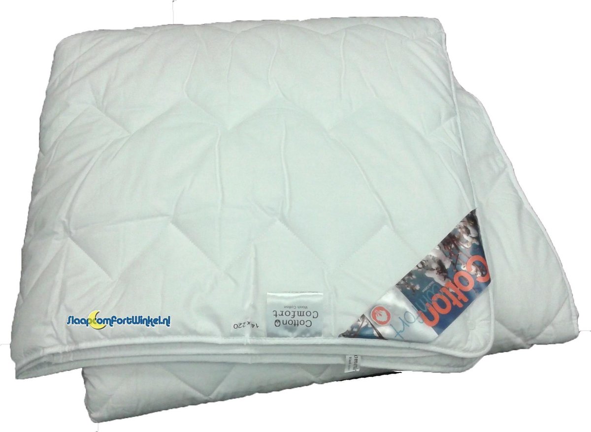 Cotton Comfort 4-Seizoenen Dekbed - 100% Katoen - Litsjumeaux - 240x220 cm - Wit | bol.com