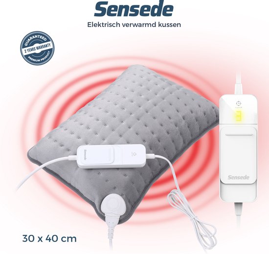 Sensede Deep Relax Warmtekussen 3 warmte niveaus / Heating Pillow (30 x 40 cm) 100... | bol.com